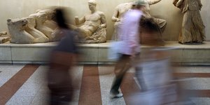 Τα γλυπτά του Παρθενώνα στο Βρετανικό μουσείο/Φωτογραφία: AP