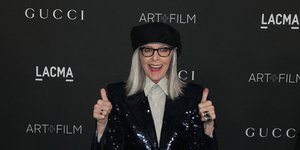 H Diane Keaton με Gucci κοστούμι