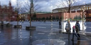 Εξωτερικός χώρος του Κρεμλίνου στη Μόσχα της Ρωσίας