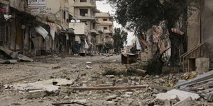 Καταστροφές από έκρηξη στη Συρία