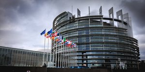Το κτίριο του Ευρωπαϊκού Κοινοβουλίου στο Στρασβούργο
