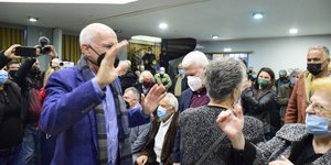Ο Γιώργος Παπανδρέου σε εκδήλωση υποστηρικτών του στην Αργολίδα