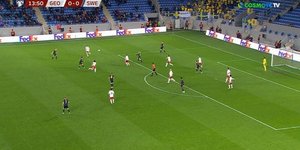 Φάση από τον αγώνα Γεωργία-Σουηδία