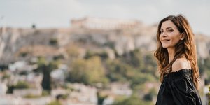 Κατερίνα Λέχου σακάκι τζιν