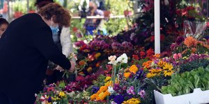 Λαϊκή αγορά λουλουδια