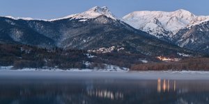 Εντυπωσιακή εικόνα από τη λίμνη Πλαστήρα