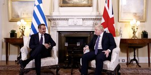 Ο Κυριάκος Μητσοτάκης στη Downing Street 