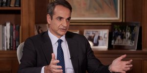 Ο Κυριάκος Μητσοτάκης κατά τη συνέντευξή του στο Mega