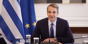 Ο Κυριάκος Μητσοτάκης στο υπουργικό