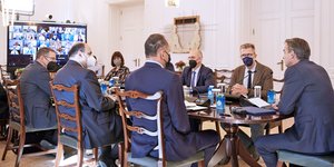 Συνεδρίαση του υπουργικού συμβουλίου υπό τον Κυριάκο Μητσοτάκη 