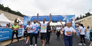 O Κώστας Μπακογιάννης στον Μαραθώνιο