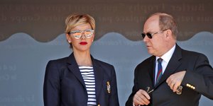 Ο πρίγκιπα Αλβέρτος και η πριγκίπισσα Σαρλίν του Μονακό