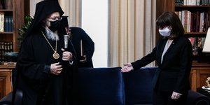 Στο Προεδρικό ο Οικουμενικός Πατριάρχης Βαρθολομαίος