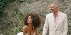 H Tίνα Κουνάκει με τον Βενσάν Κασέλ