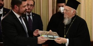 Συνάντηση Χαρδαλιά με τον Οικουμενικό Πατριάρχη Βαρθολομαίο