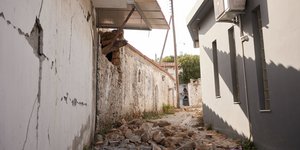 Ζημιές από τον μεγάλο σεισμό του Σεπτεμβρίου 2021 στην Κρήτη