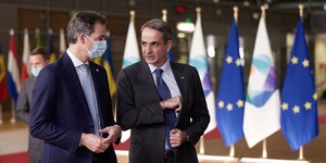 Ο Κυριάκος Μητσοτάκης στις Βρυξέλλες