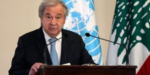 γενικός γραμματέας του ΟΗΕ Αντόνιο Γκουτέρες στον Λίβανο