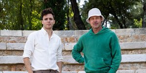 O Μπραντ Πιτ με τον μοσικό παραγωγό Νταμιάν Κιντάρ