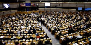 Στιγμιότυπο από ολομέλεια του Ευρωπαϊκού Κοινοβουλίου