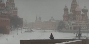 χιονόπτωση στη Μόσχα