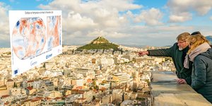 o λυκαβηττός από ψηλά