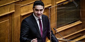 Ο Μιχάλης Κατρίνης σε τοποθέτησή του στη Βουλή