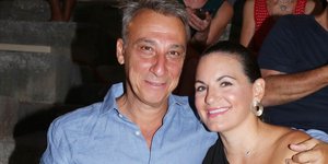 O Μίνως Μάτσας με την Ολγα Κεφαλογιάννη