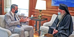Κυριάκος Μητσοτάκης και Αρχιεπίσκοπος Ιερώνυμος