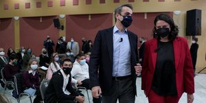 Κυριάκος Μητσοτάκης και Νίκη Κεραμέως