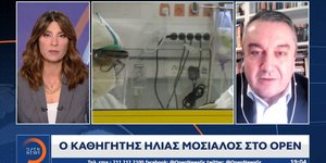 Ο Ηλίας Μόσιαλος στο κεντρικό δελτίο ειδήσεων του OPEN
