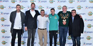 Δημήτρης Διαμαντίδης, Γενικός Διευθυντής ΚΑΕ Παναθηναϊκός ΟΠΑΠ, Φραγκίσκος Αλβέρτης, Γενικός Διευθυντής ΚΑΕ Παναθηναϊκός ΟΠΑΠ, Οδυσσέας Χριστοφόρου, Αναπληρωτής Διευθύνων Σύμβουλος ΟΠΑΠ, Δημήτρης Πρίφτης, Προπονητής ΚΑΕ Παναθηναϊκός ΟΠΑΠ, Καμίλ Ζίγκλερ, Εκτελεστικός Πρόεδρος ΟΠΑΠ, Παναγιώτης Τριαντόπουλος, Πρόεδρος ΚΑΕ Παναθηναϊκός ΟΠΑΠ