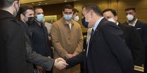 Ο υπουργός Νίκος Παναγιωτόπουλος τίμησε τους Ολυμπιονίκες της Εθνικής Πόλο