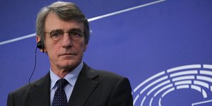 O πρόεδρος του Ευρωπαϊκού Κοινοβουλίου, Νταβίντ Σασόλι
