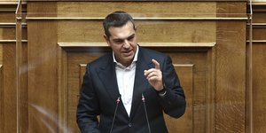 Ο Αλέξης Τσίπρας στη Βουλή