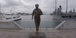 Το άγαλμα του νομπελίστα συγγραφέα Αλεξάντρ Σολζενίτσιν
