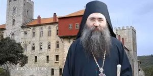 O Ηγούμενος της Μονής Εσφιγμένου Αρχιμανδρίτης Βαρθολομαίος