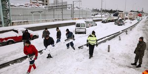 Αττική Οδός, χιόνι 