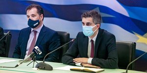 Ο Αδωνις Γεωργιάδης και ο Χρίστος Δήμας
