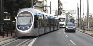 οδήγηση στις γραμμές του τραμ