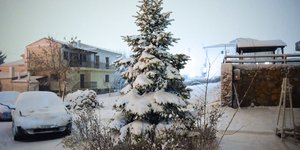 Χιόνια στην πόλη της Φλώρινας