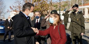Κυριάκος Μητσοτάκης στον Άγιο Ευστράτιο