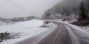Χιονισμένο τοπίο στη Λέσβο
