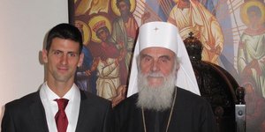 Ο Τζόκοβιτς με τον Πατριάρχη Σερβίας