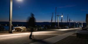 Δειλινό στην παραλία της Καλαμάτας εν μέσω πανδημίας