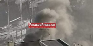 Η φωτιά ξέσπασε στην καμινάδα του καταστήματος