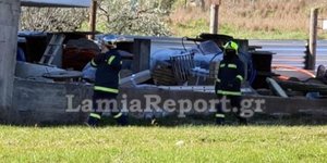 Πυροσβέστες στη Λαμία σε σπίτι όπου σημειώθηκε έκρηξη