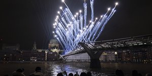 Πυροτεχνήματα στον ποταμό Τάμεση την Πρωτοχρονιά του 2022