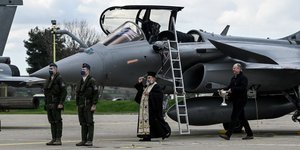 Αγιασμός μετά την άφιξη των Rafale στην Τανάγρα