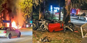 τροχαίο στη Βούλα με Ferrari